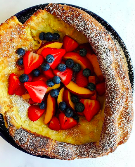 Easy Vanilla Dutch Baby With Fresh Berries Recipe By Nicole Vuletich The Feedfeed