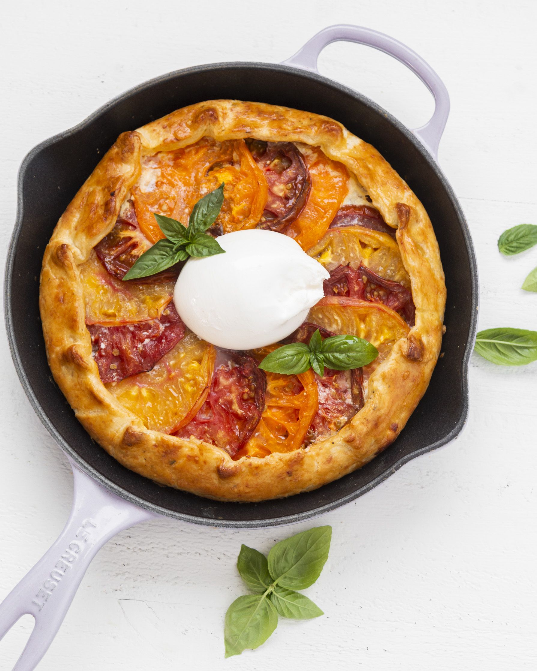 Heirloom Tomato Galette with Fresh Burrata Recipe The Feedfeed