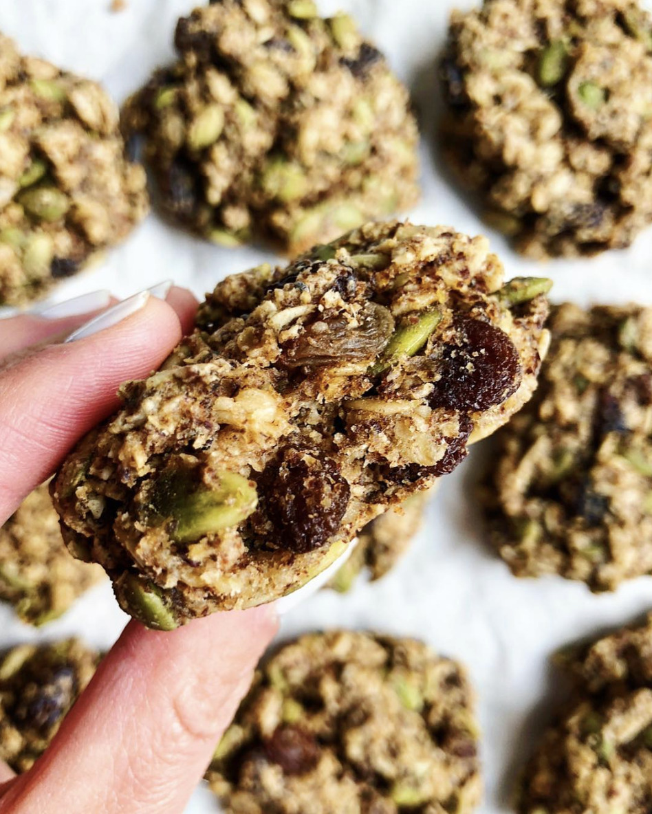 Oatmeal Raisin Breakfast Cookies With Flax And Chia Recipe By Abigail Taft The Feedfeed