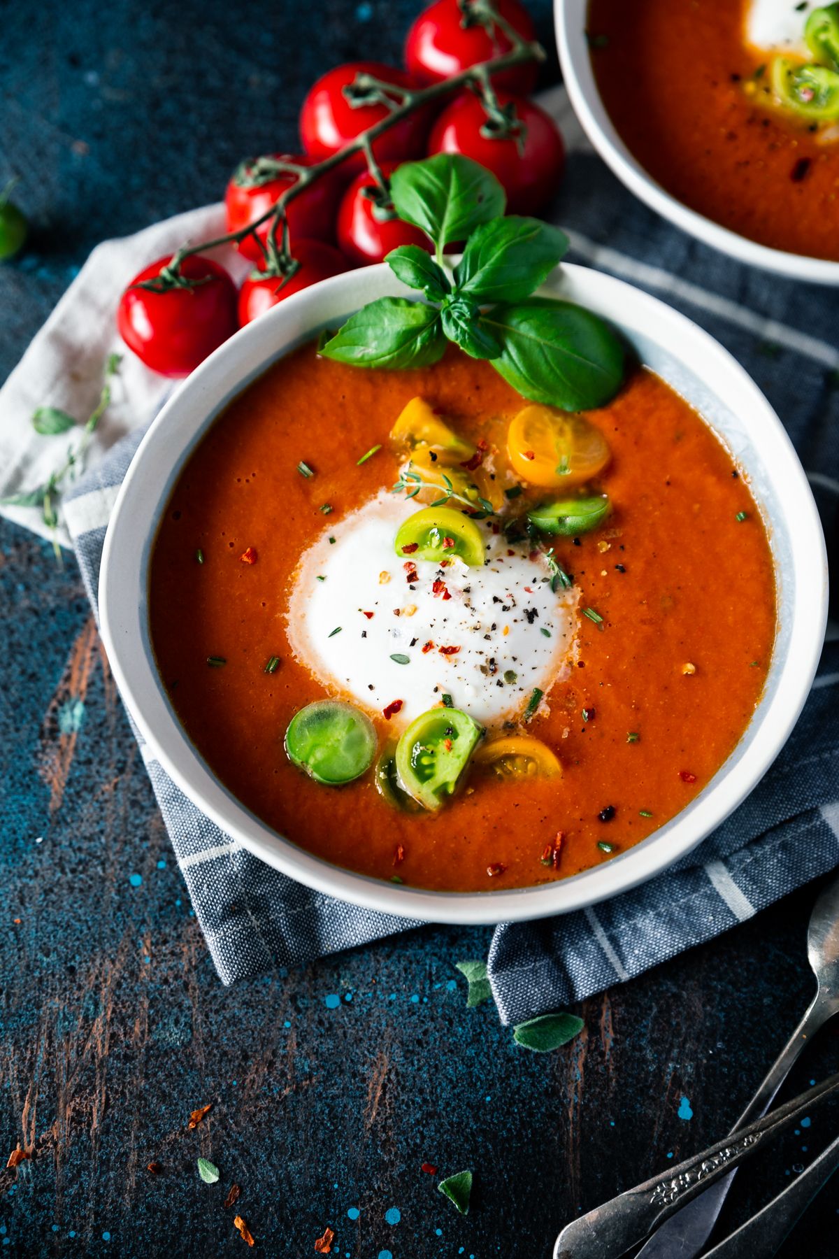 Herby Tomato Soup With Burrata Recipe | The Feedfeed