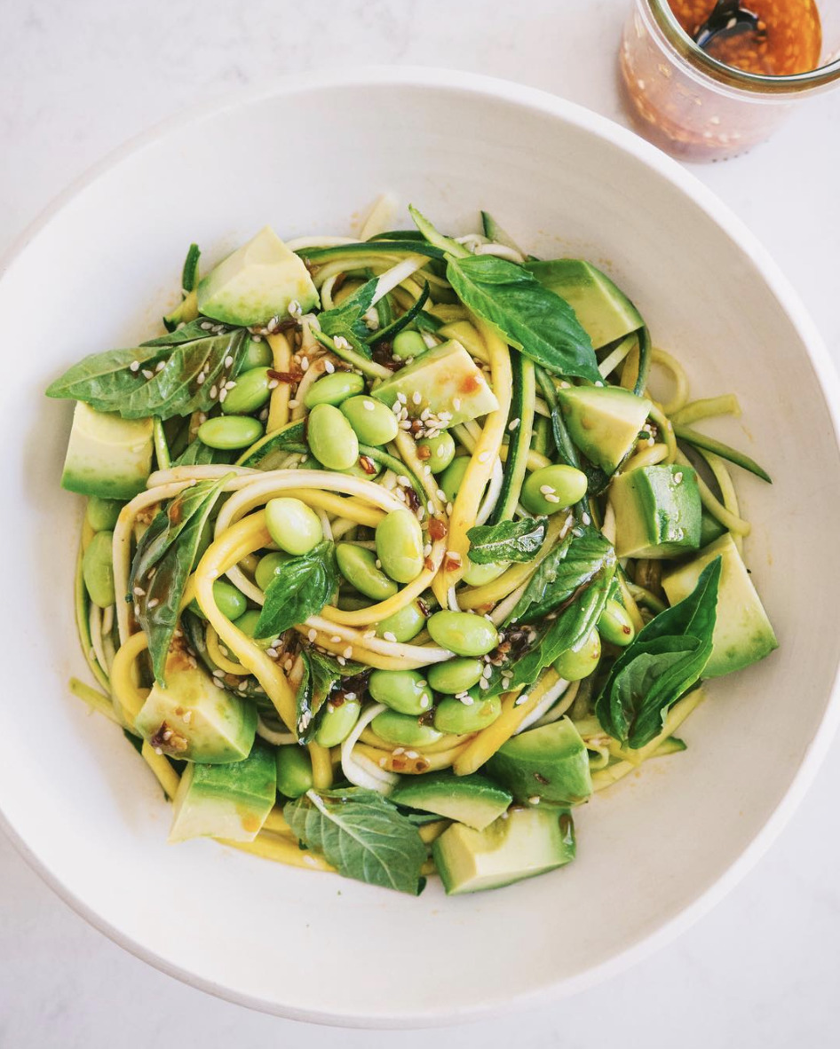 Mango and Zucchini Noodle Salad with Hot Sesame Dressing by localhaven |  Quick & Easy Recipe | The Feedfeed