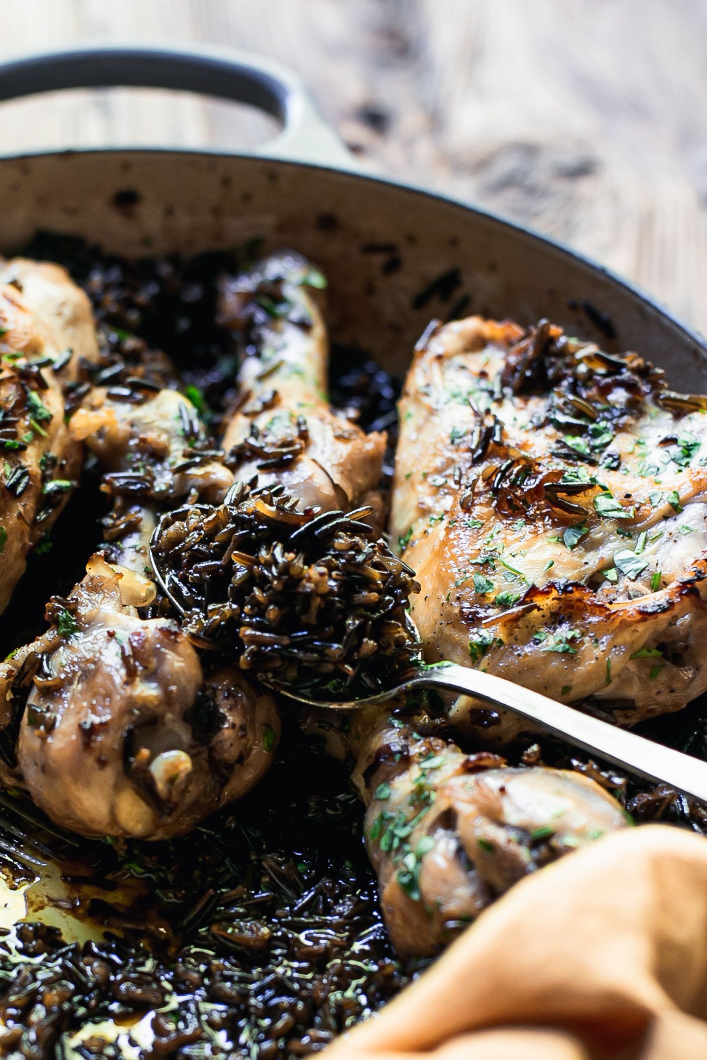 Cider Braised Chicken With Wild Rice Recipe The Feedfeed