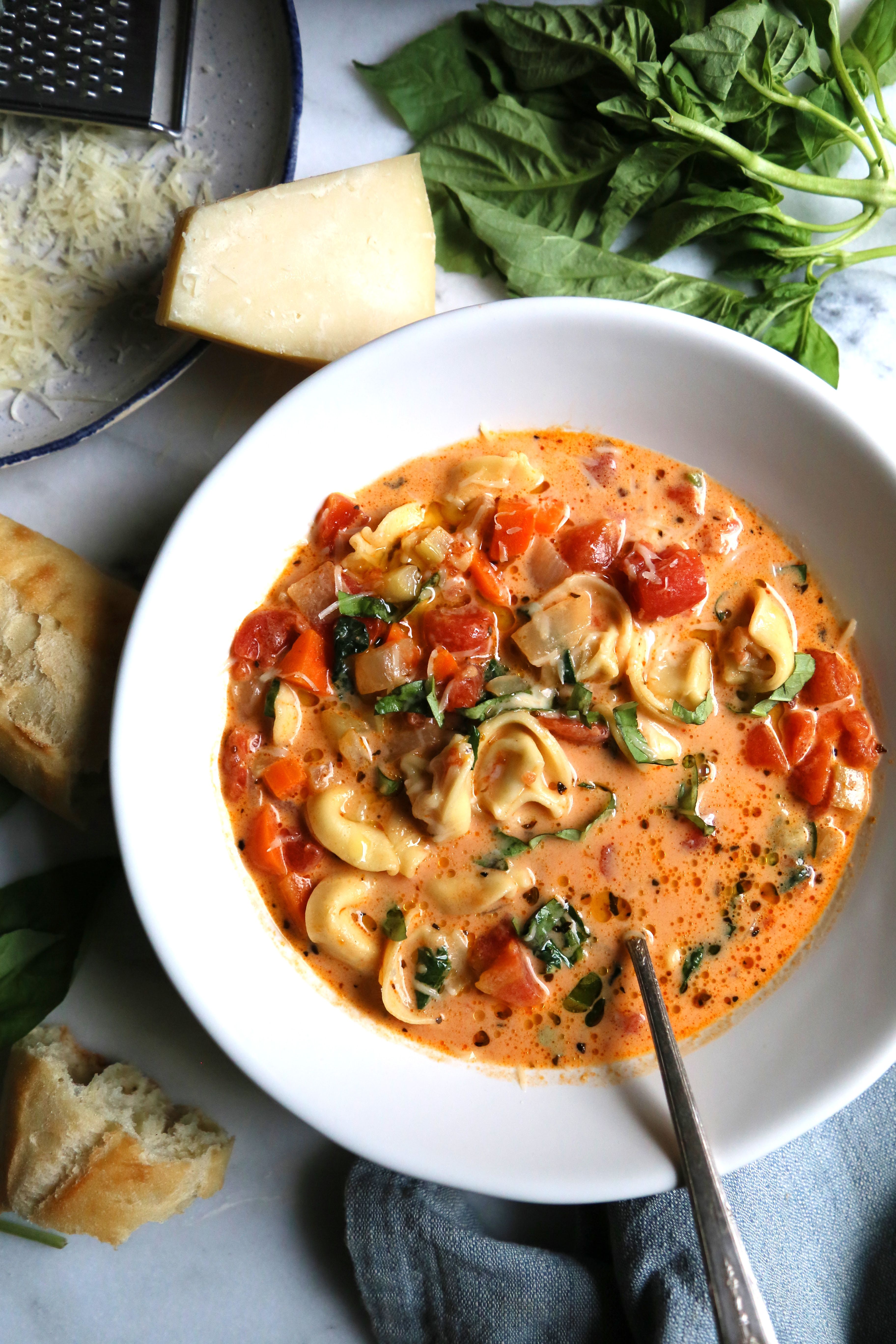 Creamy Tortellini Parmesan Soup Recipe By Michelle Braxton The Feedfeed