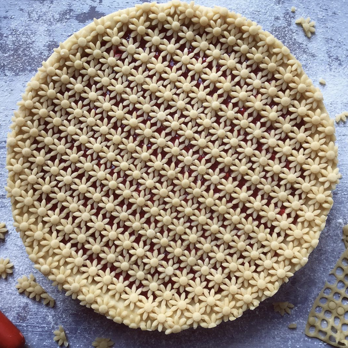 Mini Flower Pie Crust Design Recipe The Feedfeed