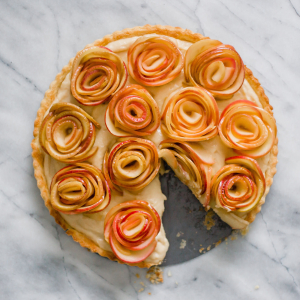 apple rose tart recipe with puff pasty